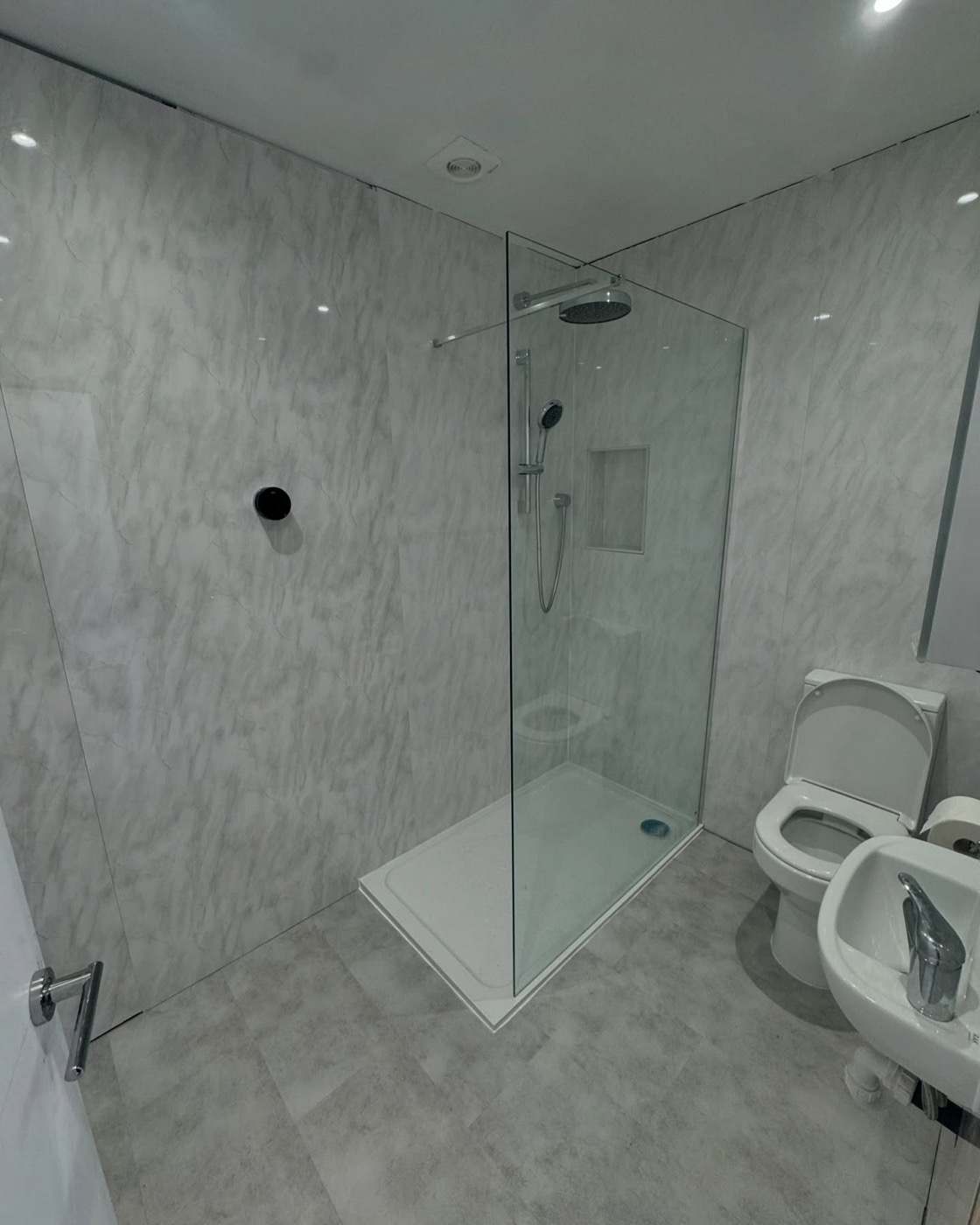 Wet room installed in Fairfield Park Hertfordshire