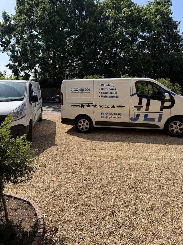 JLP Plumbing vans in Letchworth, Hertfordshire
